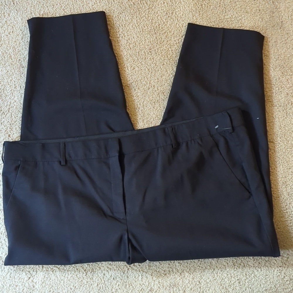 Lane Bryant The Modernist Collection Black Straight Leg Pants Size 28